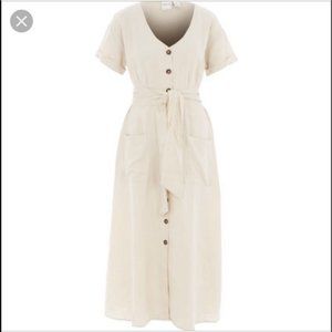 100% Linen Button Down Dress
